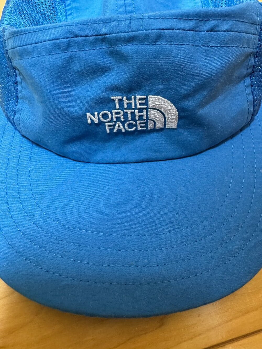 The North Face Blue 5-Panel Mesh Running Hat Adjustable S/P